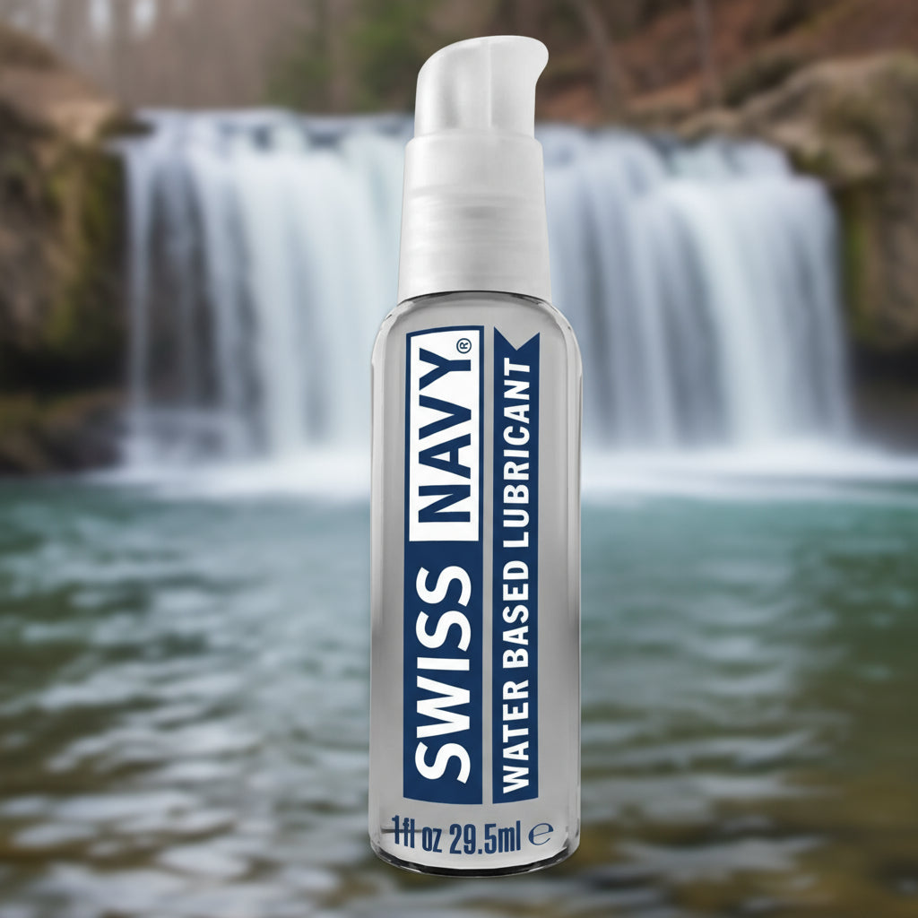 Swiss Navy Water Based Lube – Gel-to-Liquid, Toy-Safe Glide