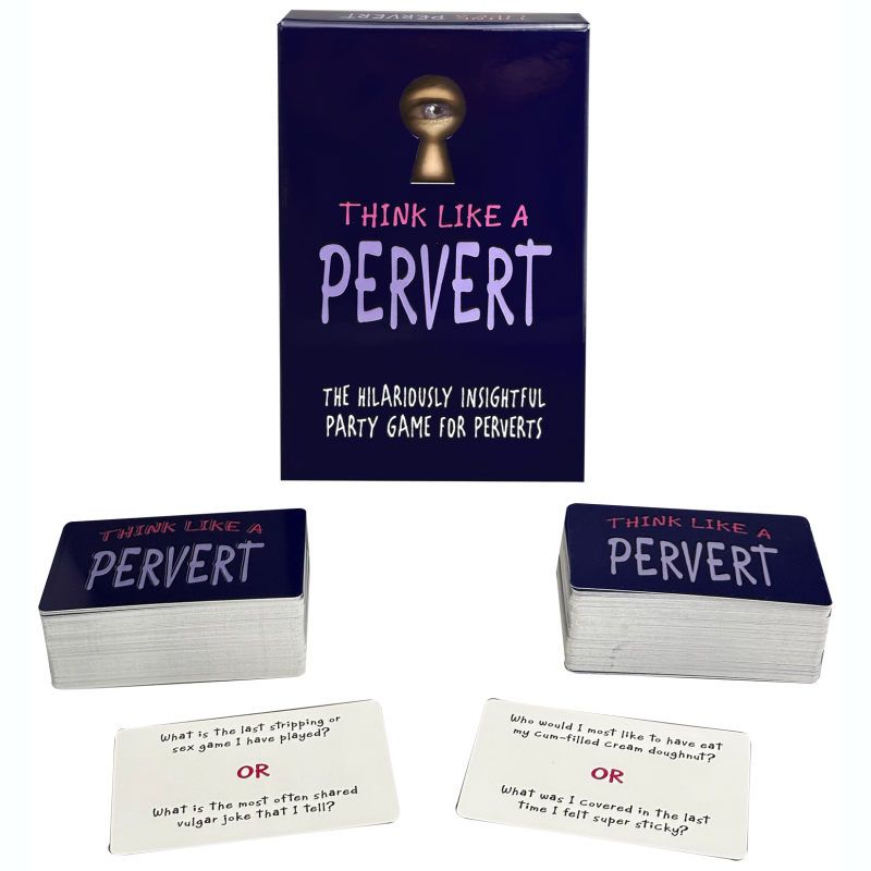 Think Like A Pervert Card Game – Reveal Your Dirty Mind