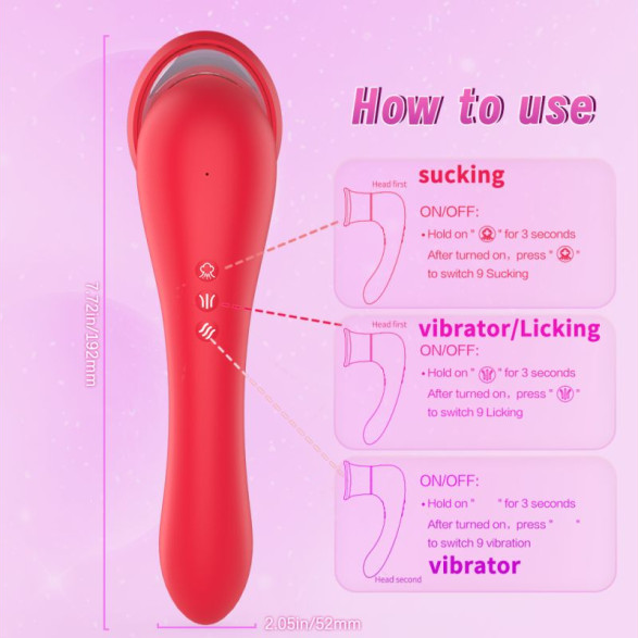 Trumpet 3-in-1 Vaginal Stimulator – Suck, Lick, Vibe Your Way to Bliss