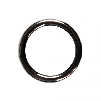Front view of the Heavy Metal Series 38mm cock ring showing its rounded edges