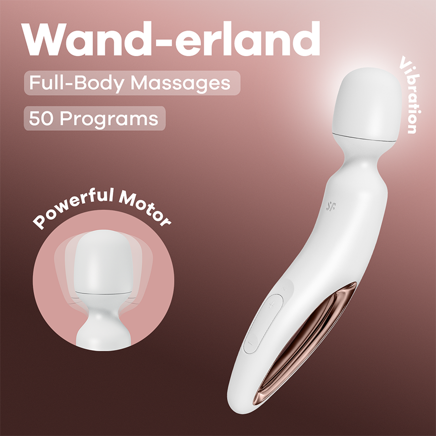 Satisfyer Wand-erland Body Wand Massager – 50 Modes of Pure Bliss
