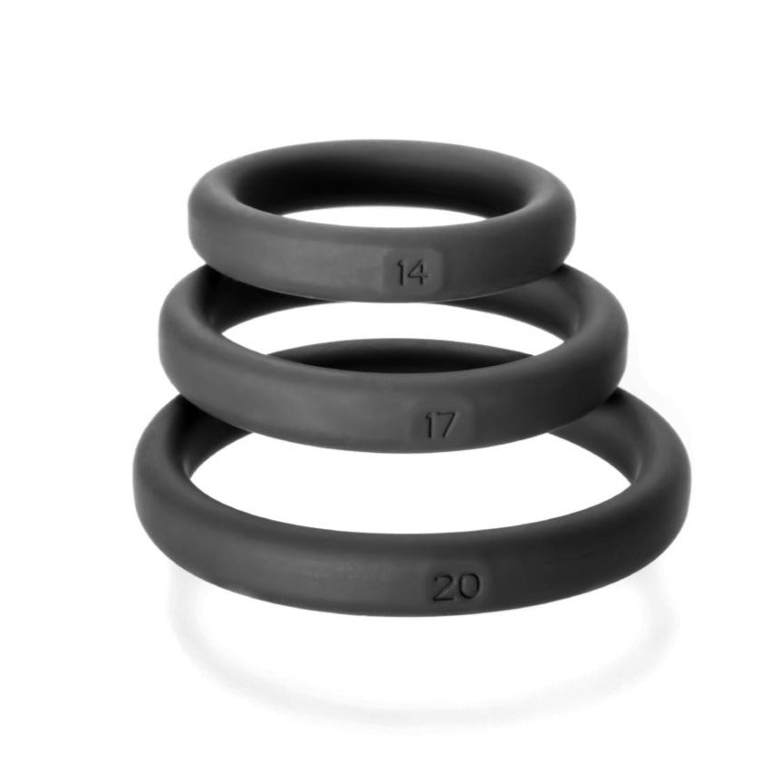 Xact-Fit Silicone Rings 3 Ring Kit – Precision Cock Ring Sizing System