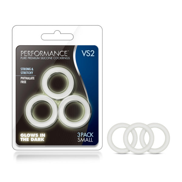 Performance VS2 Silicone Cockrings Clear