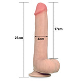 9 Inch Sliding Skin Dual Layer Dong