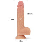 8.5inch Dual layered Silicone Rotating Cock Liam