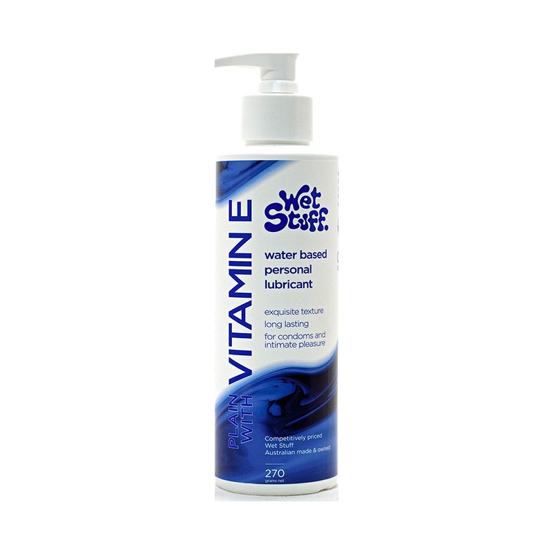 Wet Stuff Plain Lube with Vitamin E - Pump Lid 270g