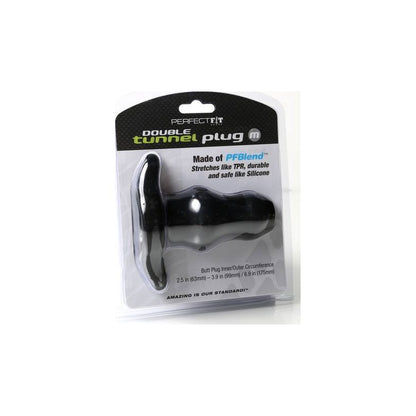 Tunnel Plug Double Medium Black