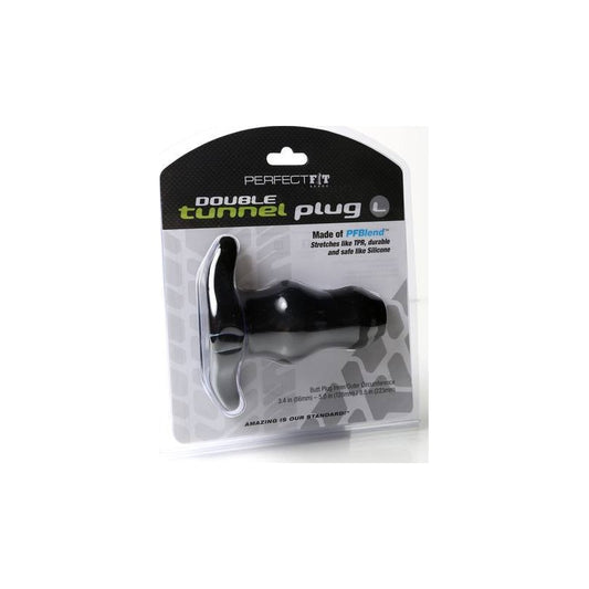 Tunnel Plug Double Large Black