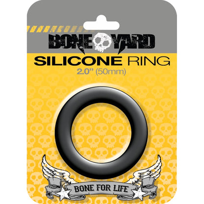 Boneyard Silicone Ring 50mm Black Black