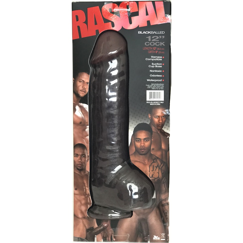 Dildo Black Balled 12in Black