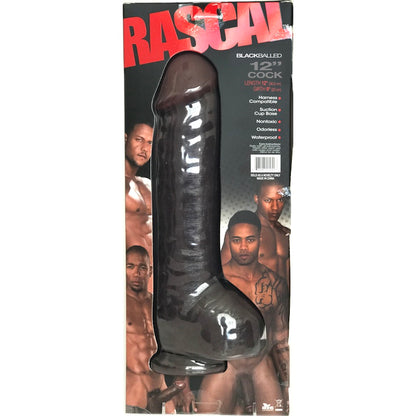 Dildo Black Balled 12in Black