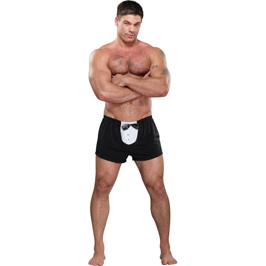 Tuxedo Boxer Novelty Underwear Black One Size Black