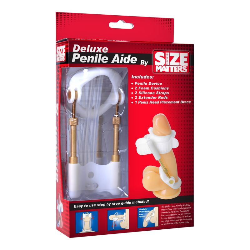 Size Matters Deluxe Penile Aide White