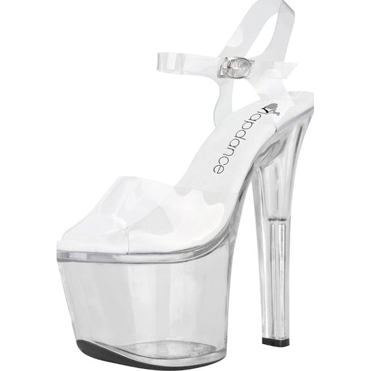 Clear Platform Sandal With Quick Release Strap 7in Heel 7