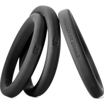 Xact-Fit Silicone Rings X-Large 3 Ring Kit Black