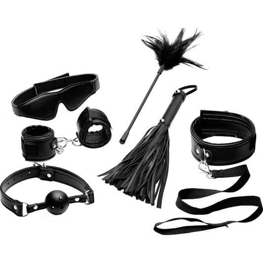 Tame Me 8 Pc Beginner Bondage Set Black