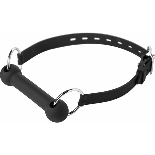 Mr Ed Locking Silicone Bit Gag Black