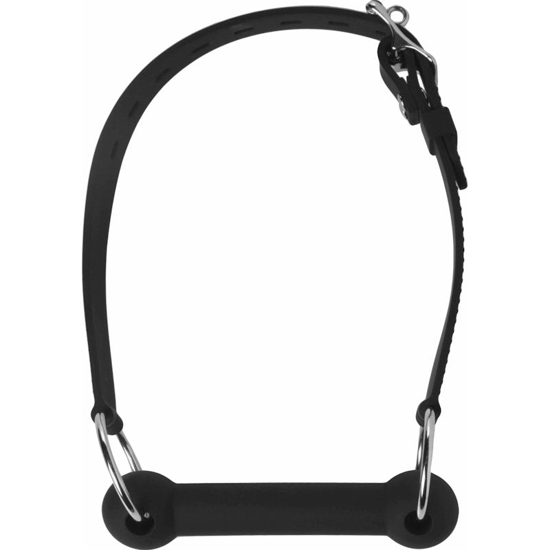 Mr Ed Locking Silicone Bit Gag Black