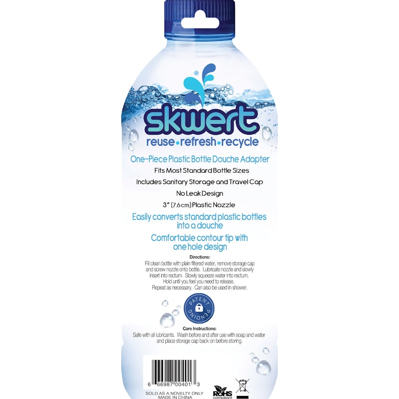 Skwert 1 Pc Water Bottle Douche Blue