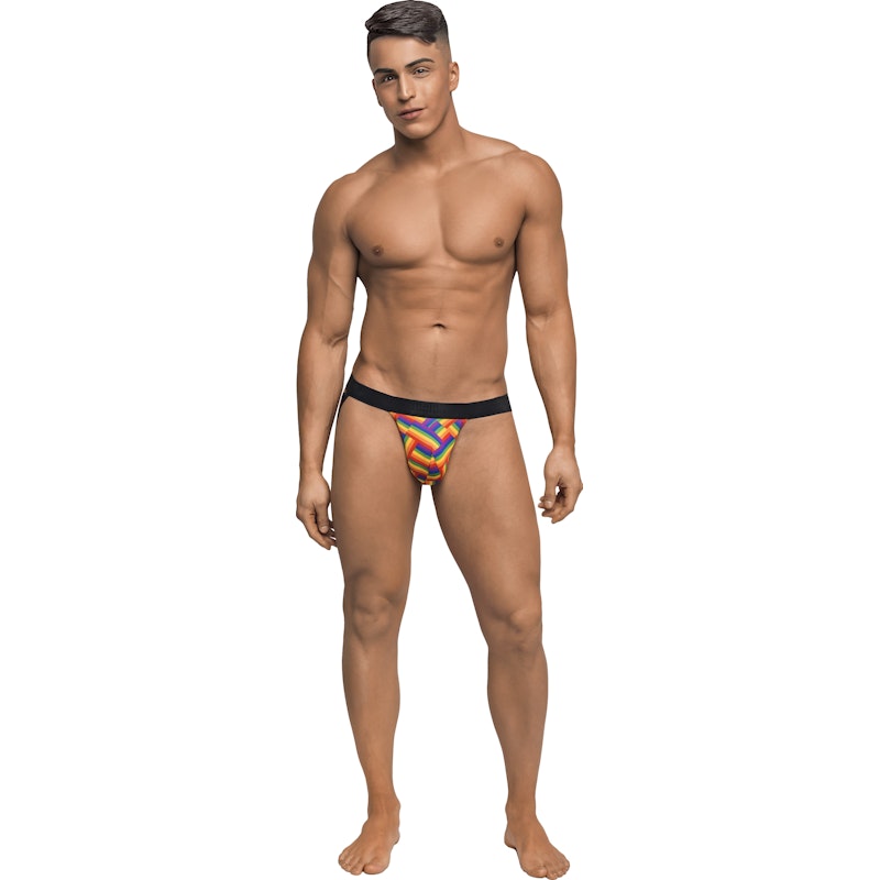 Male Power Jock Pride Fest Contoured Pouch Large/Extra Large