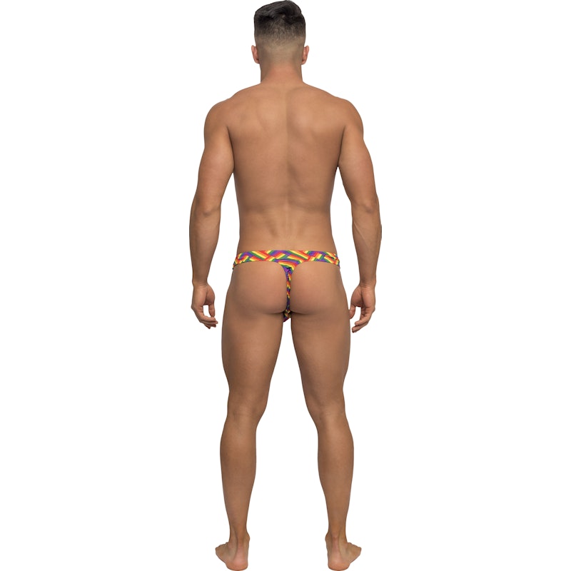 Male Power Thong Pride Fest Contoured Pouch Small/Medium