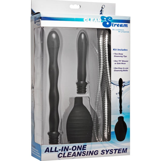 All In One Shower Enema Cleansing System Black