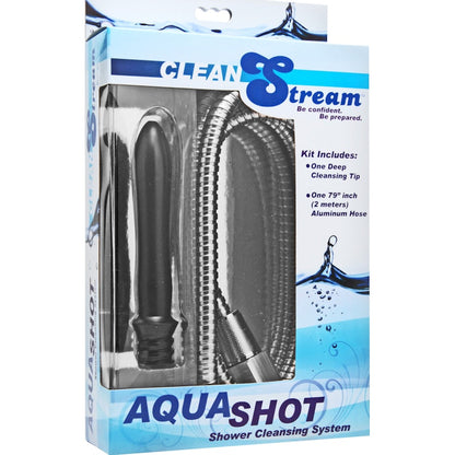 Aqua Shot Shower Enema Cleansing System Grey