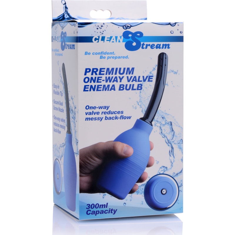 Premium One Way Valve Enema Bulb Blue