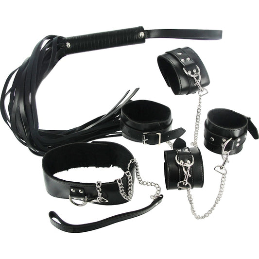 7 Pc Bondage Adventure Set Black