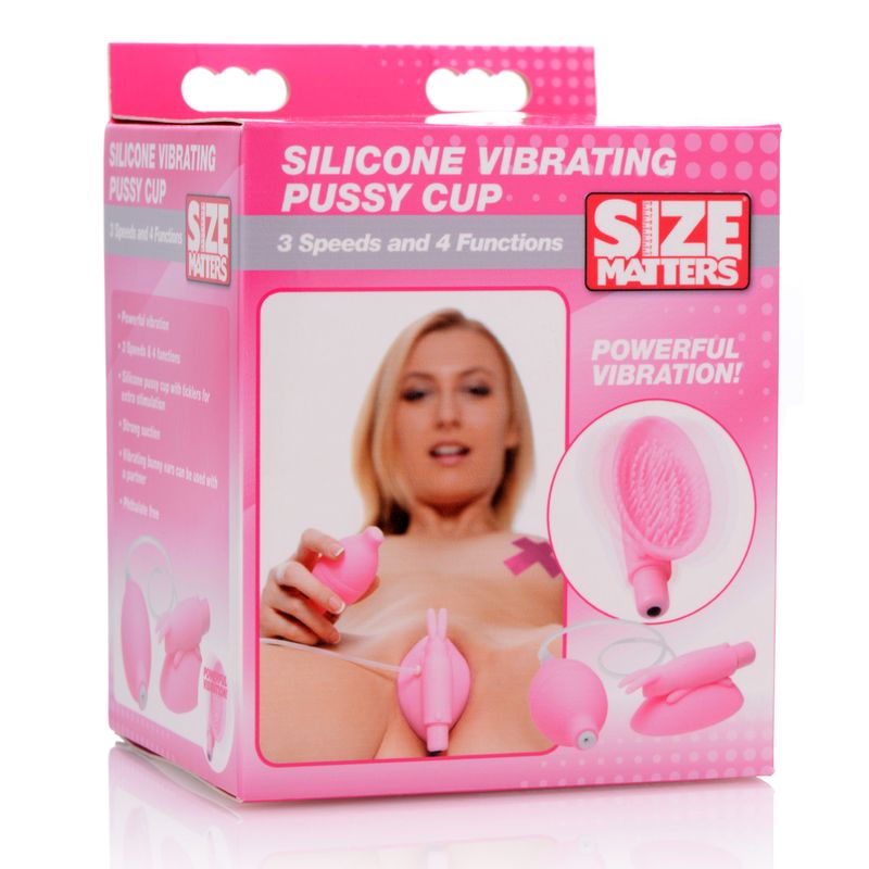 Silicone Vibrating Pussy Cup Pink