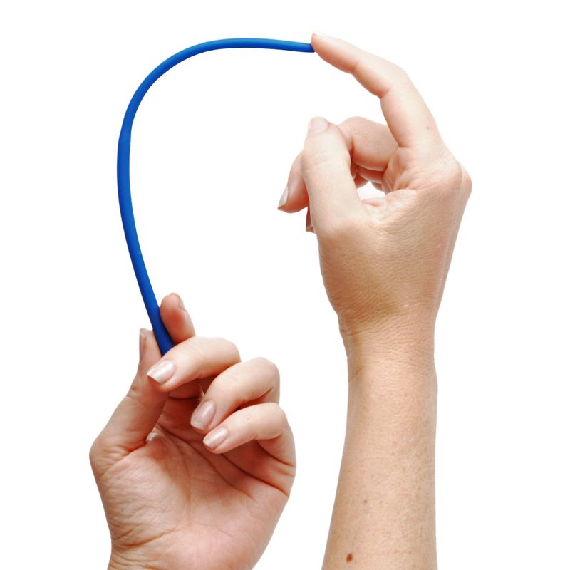 Invasion silicone sound bent by hand to demonstrate flexibility