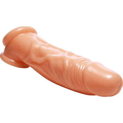 Realistic Flesh Penis Enhancer and Ball Stretcher Flesh