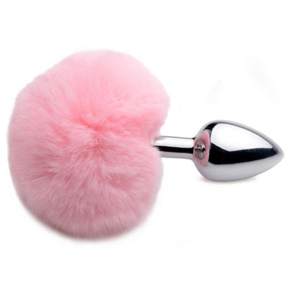 Fluffy Bunny Tail Butt Plug Pink