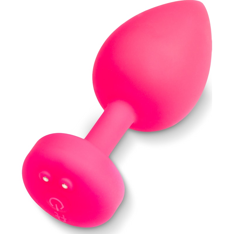 Gplug Large Vibrating Butt Plug Neon Rose Pink