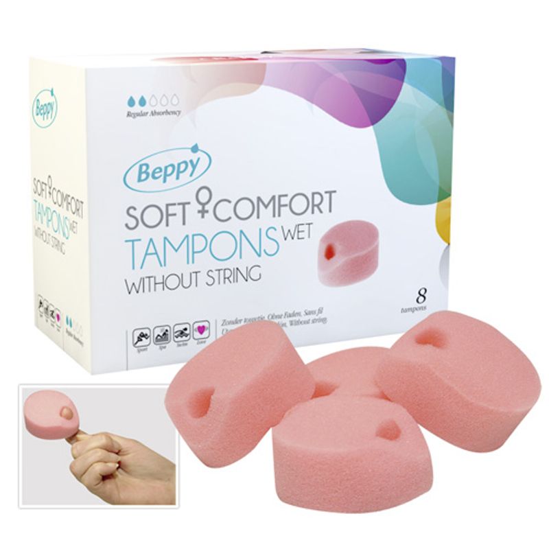 Beppy Soft+Comfort Wet Beppy Action Sponges 8 Pc