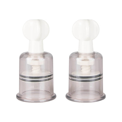 Nipple and Clit Suckers Medium 2 Pc Clear