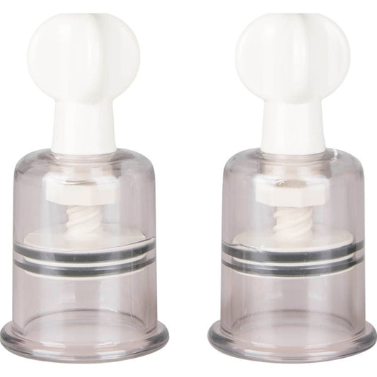 Nipple and Clit Suckers Large 2 Pc Clear