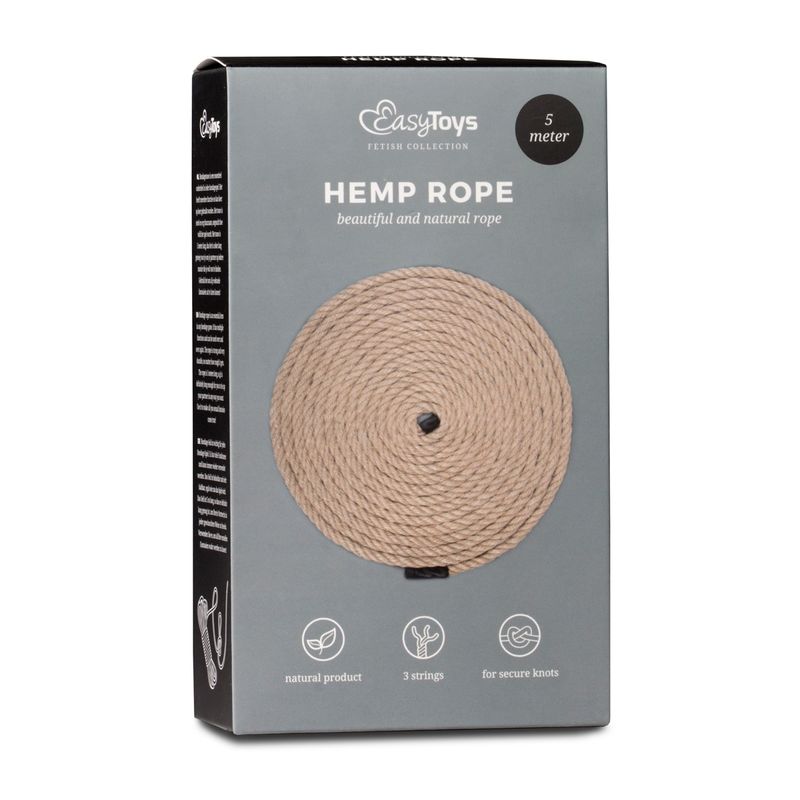 Bondage Rope Hemp 5m Fetish Collection