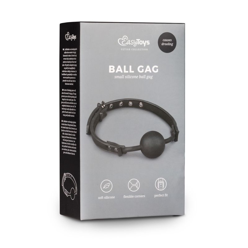 Ball Gag With Silicone Ball Black