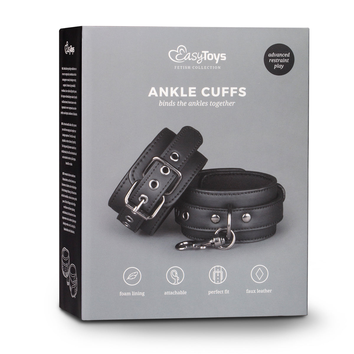 Ankle Cuffs Fetish Collection in Black