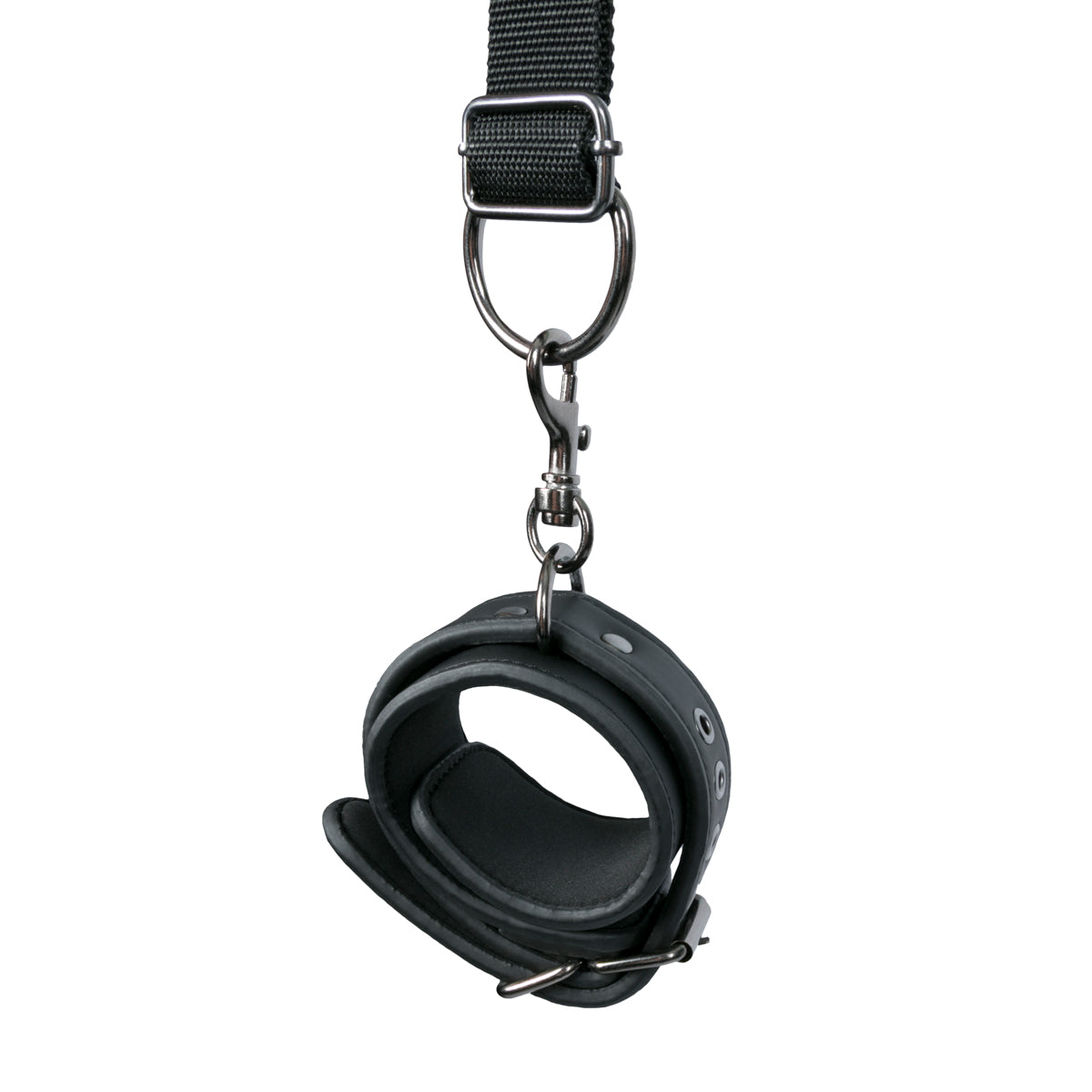 Over the Door Wrist Cuffs Fetish Collection in Black