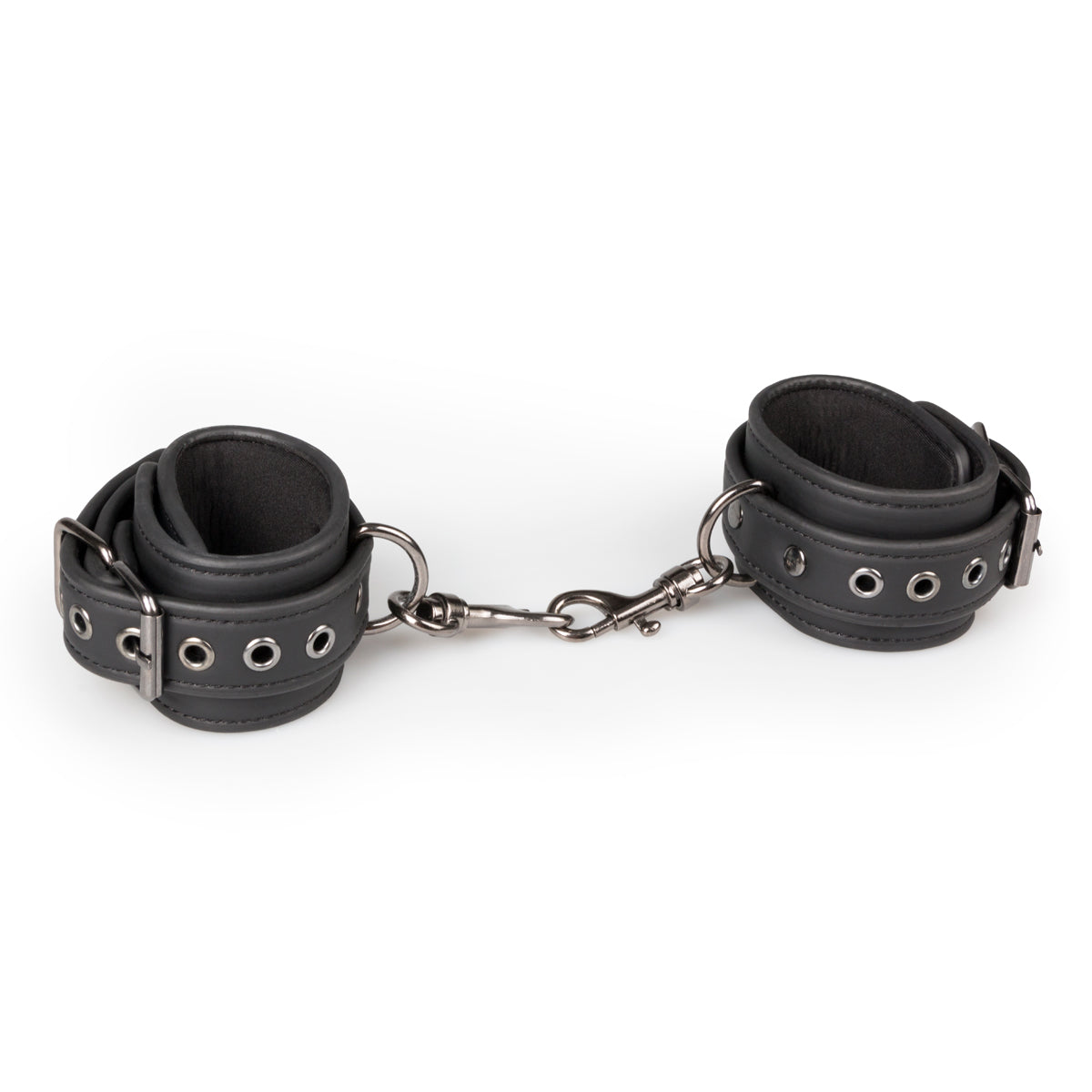 Neck and Wrist Restraint Fetish Collection in Black