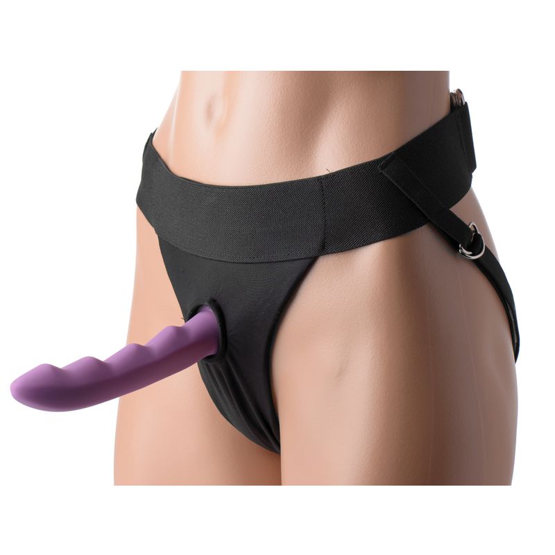 Avalon Jock Style Strap On Harness Purple
