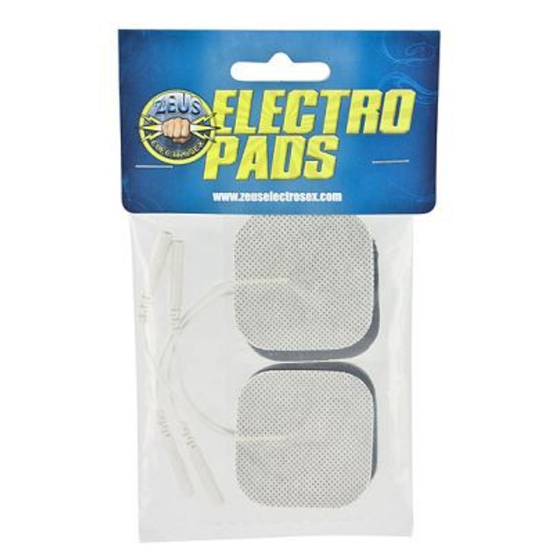 Zeus ElectroSex Pads 4 pk White