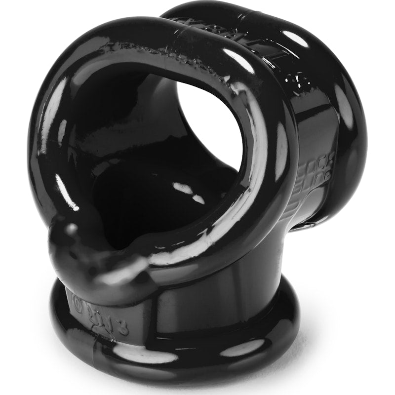 OxBalls Cocksling 2 Cock Ring & Ball Stretcher Black