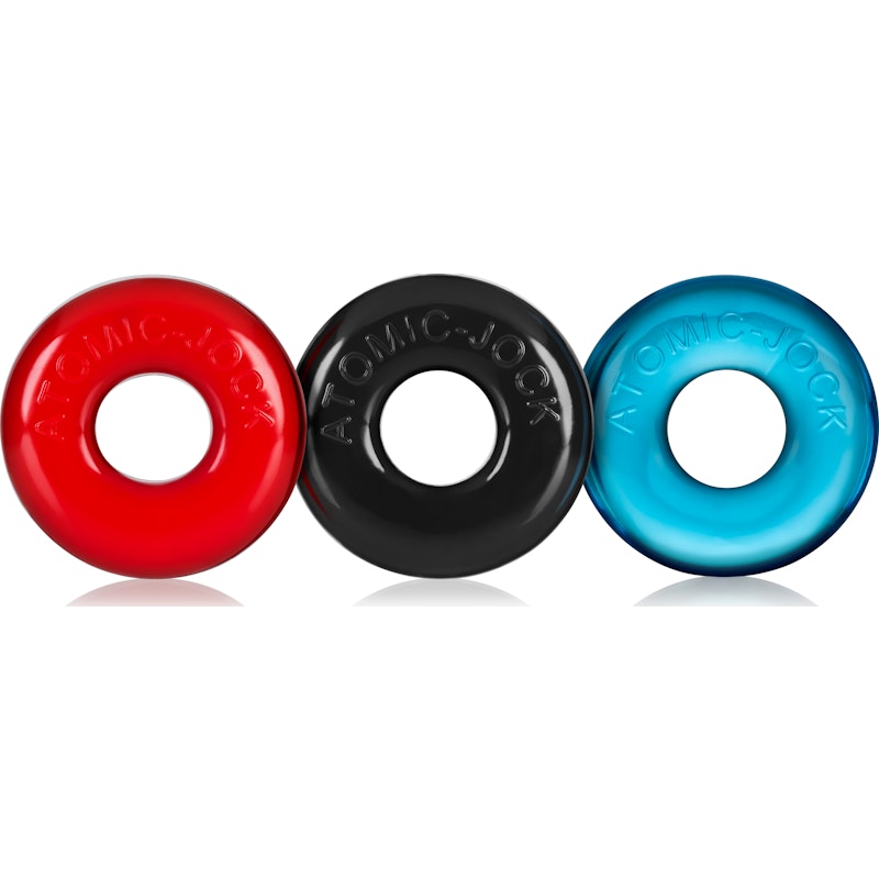 Ringer Cockring 3 Pc Multicolor Mixed