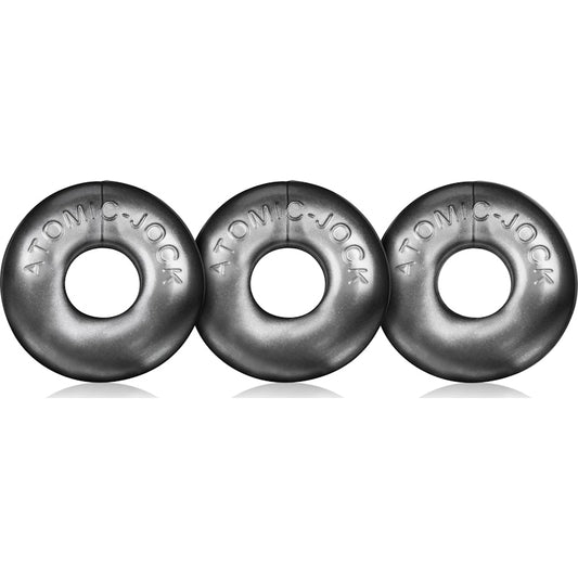 Ringer Cockring 3 Pc Steel Grey