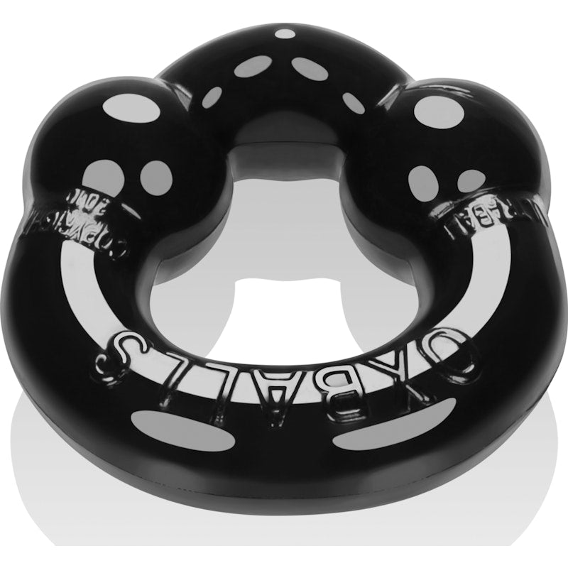 Ultraballs 2 Pk Cockring Black And Clear Black