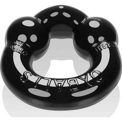 Ultraballs 2 Pk Cockring Black And Clear Black