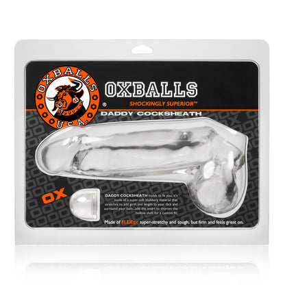 Daddy Cocksheath Extender with Ball Sheath Clear OxBalls